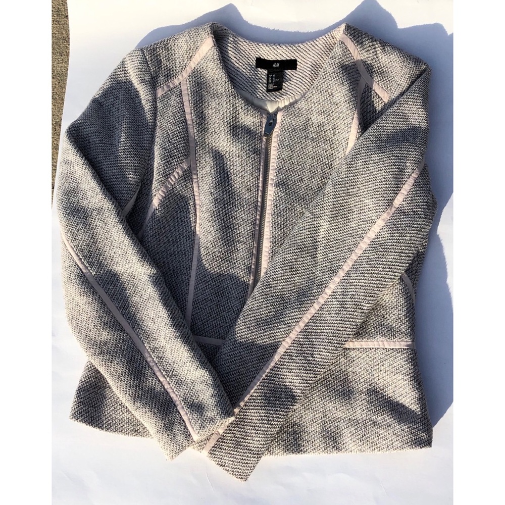 H&M | Tweed Zip Jacket/Blazer | Size 12